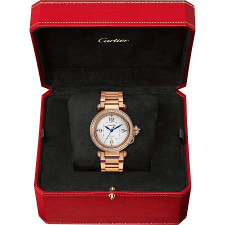 pasha de cartier,pashabiceps pasha de cartier腕表 35毫米 18k玫瑰金 自动上链