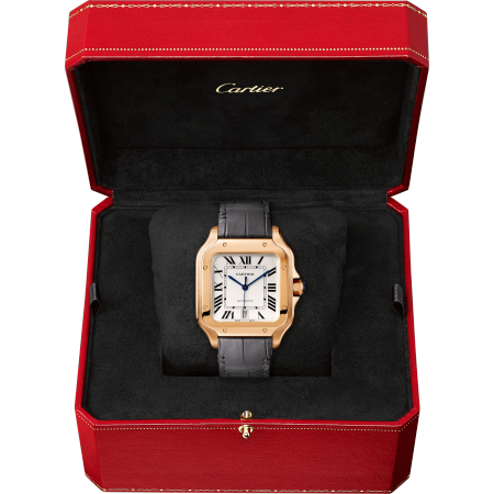 Santos de Cartier腕表 大号 18K玫瑰金 自动上链
