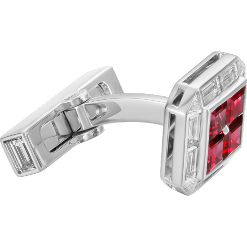 Cartier Héritage红宝石袖扣