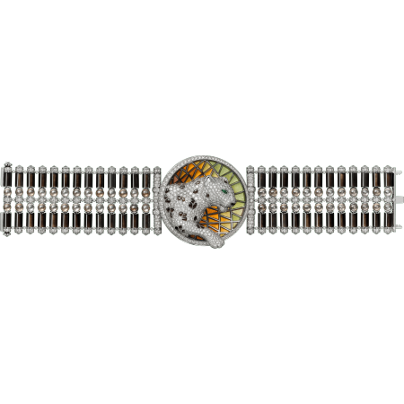 Panthère de Cartier高级珠宝手镯 18K白金