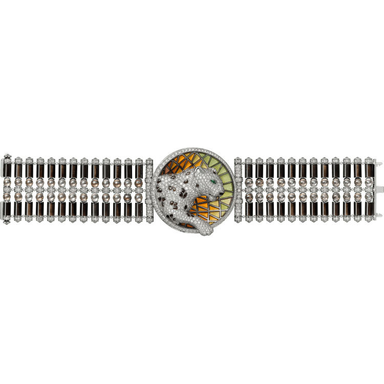 Panthère de Cartier高级珠宝手镯 18K白金