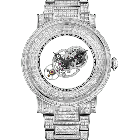Rotonde Astromystérieux神秘天体腕表，镶嵌梯形切割宝石 43.5毫米 铂金 手动上链