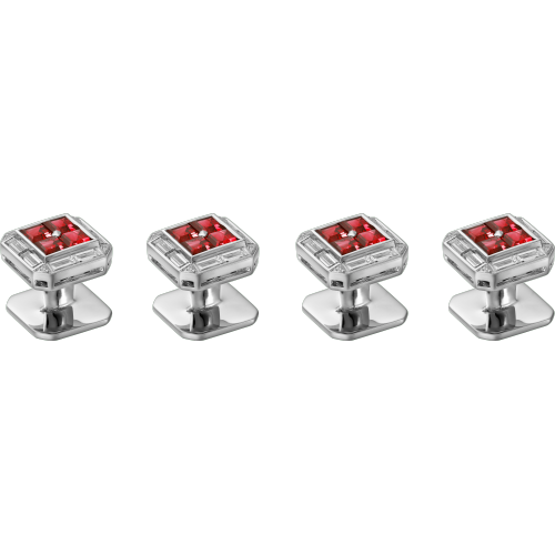 Cartier Héritage红宝石衬衫钉饰