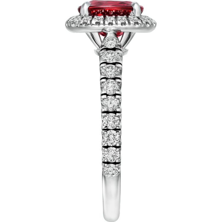 Cartier Destinée戒指，镶嵌彩色宝石 铂金