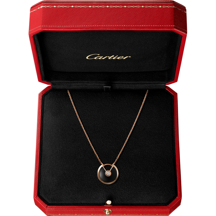 Amulette de Cartier项链，小号款 18K玫瑰金
