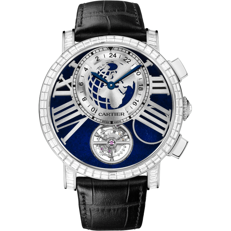 Rotonde de Cartier“地球与月亮”腕表 47毫米 铂金 手动上链