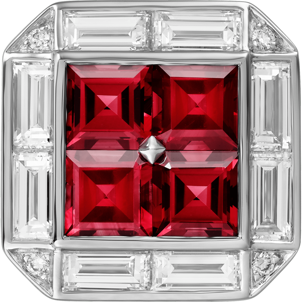 Cartier Héritage红宝石袖扣