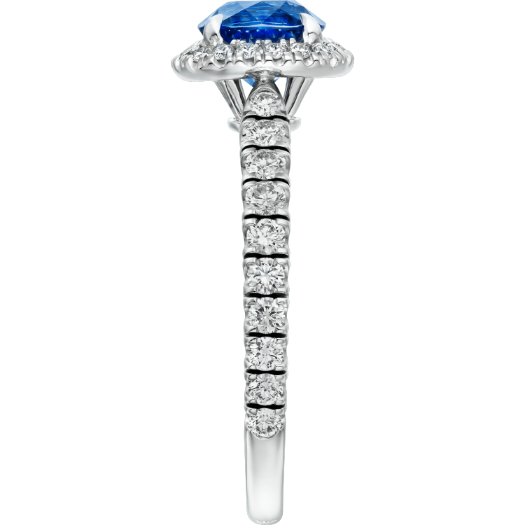 Cartier Destinée戒指，镶嵌彩色宝石 铂金
