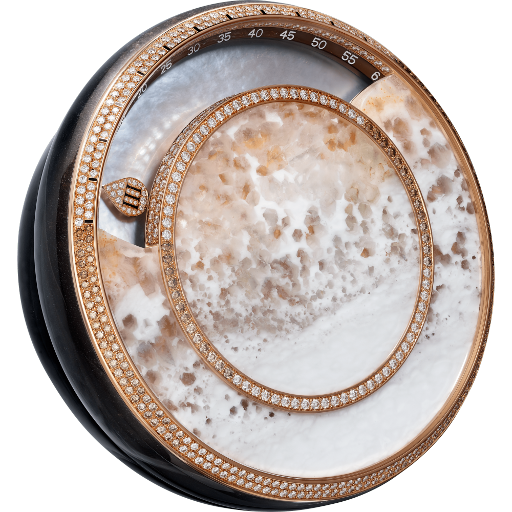 高级珠宝Chronoscope计时器座钟 18K玫瑰金