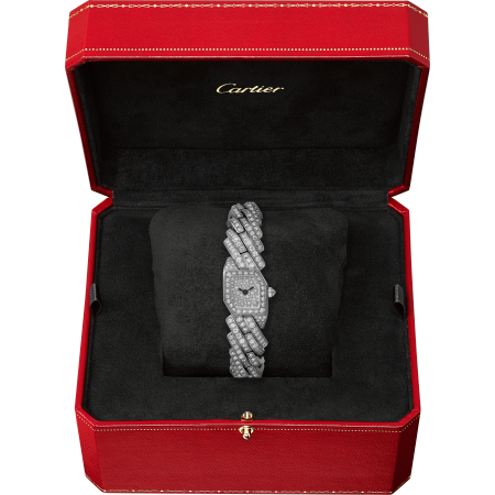 Maillon de Cartier腕表 小号 18K镀铑白金 石英