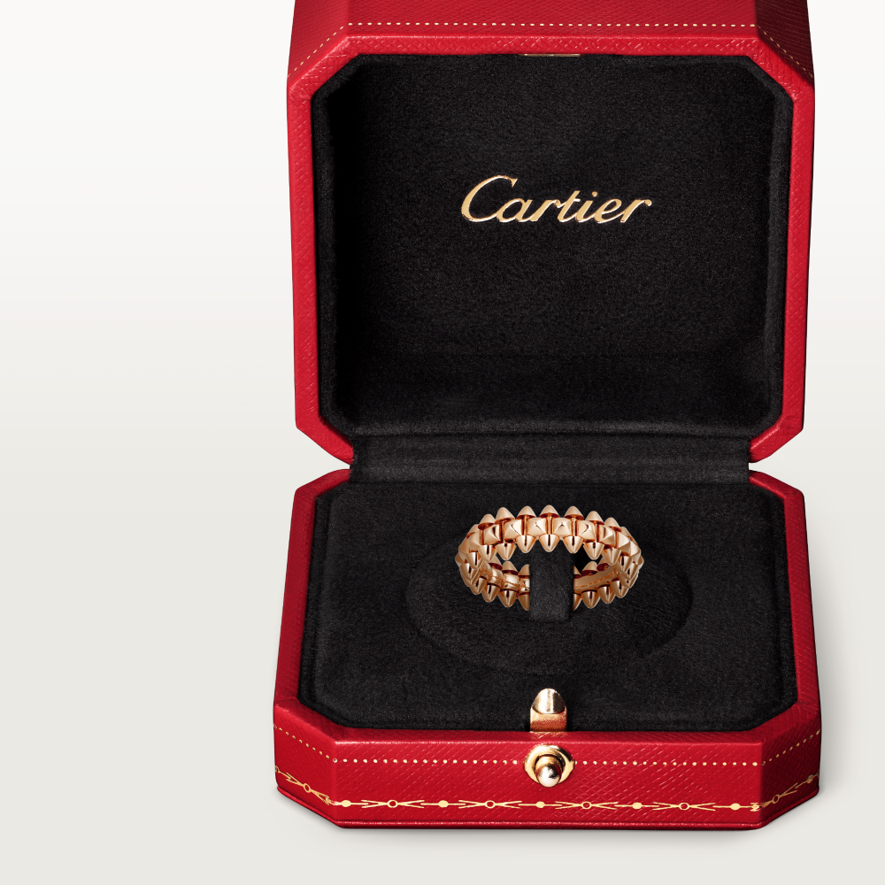 Clash de Cartier戒指，小号款 18K玫瑰金