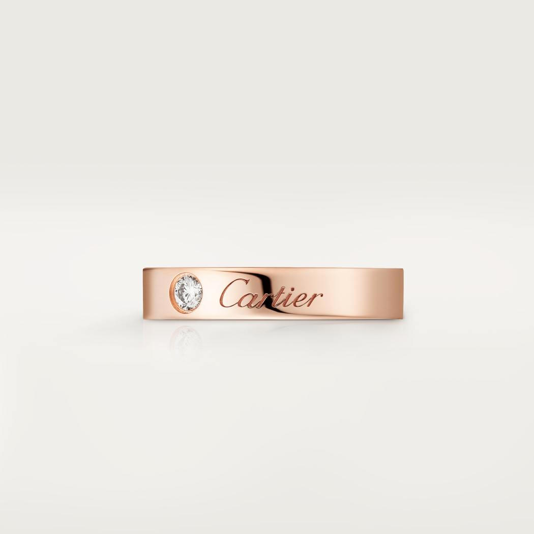 C de Cartier结婚对戒 18K玫瑰金