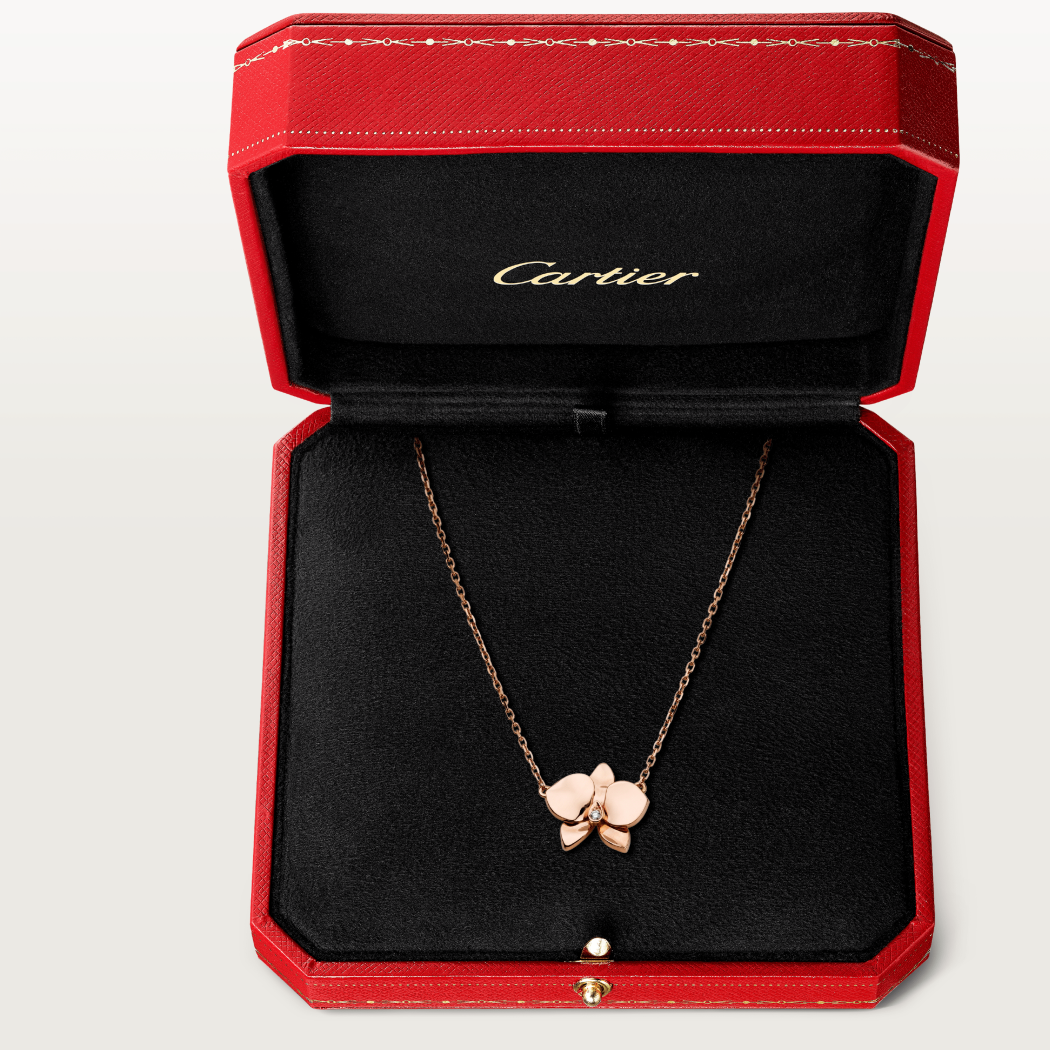 Caresse d’Orchidées par Cartier项链 18K玫瑰金