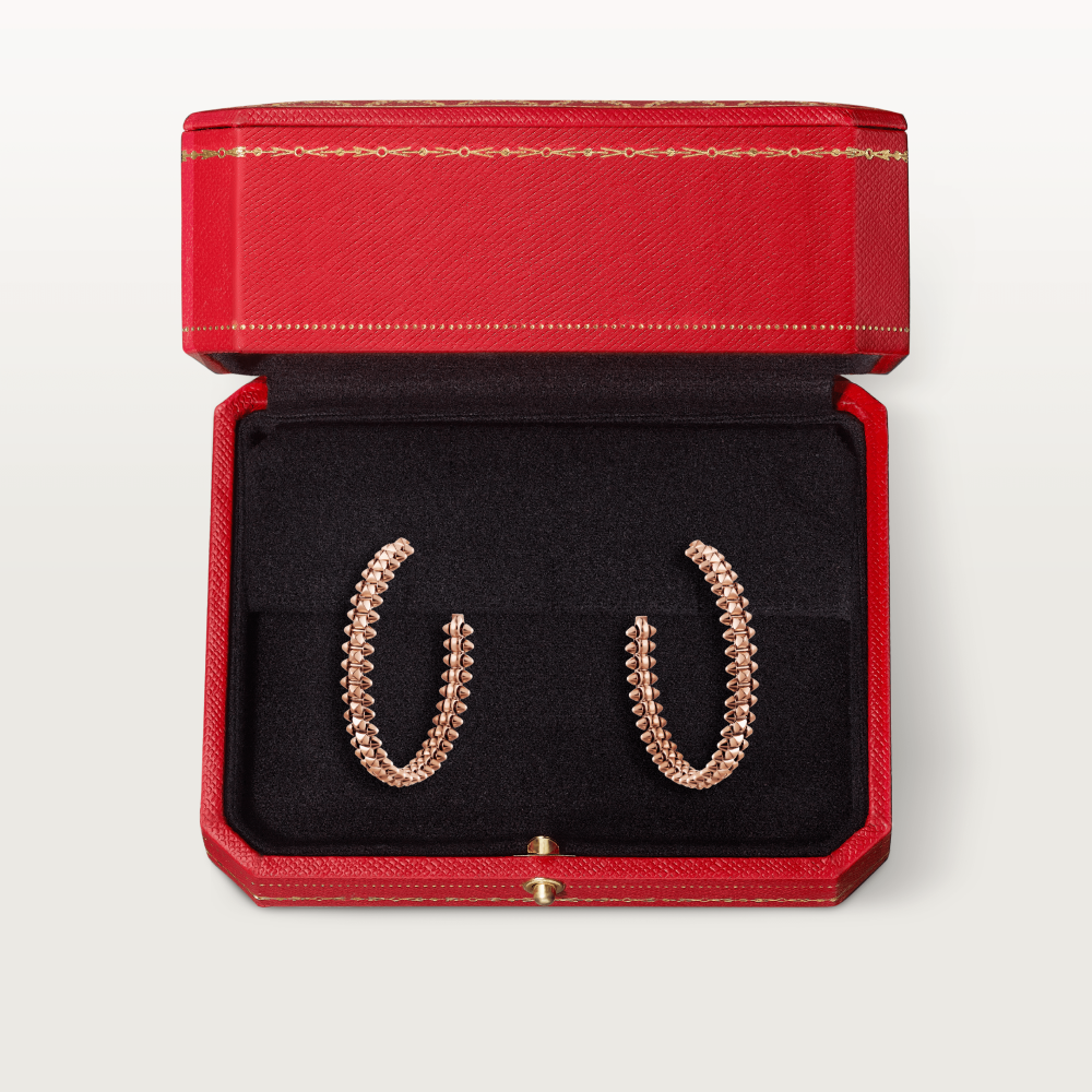 Clash de Cartier耳环，小号款 18K玫瑰金