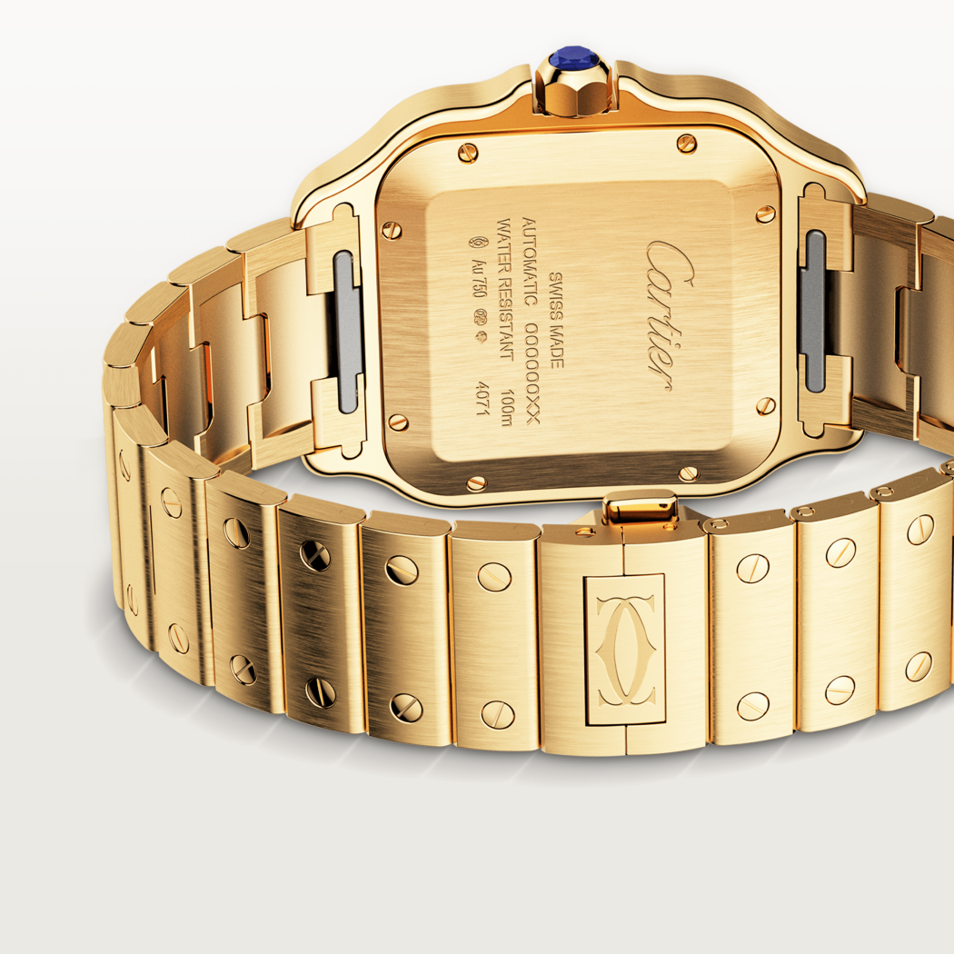 Santos de Cartier腕表 大号 18K黄金 自动上链