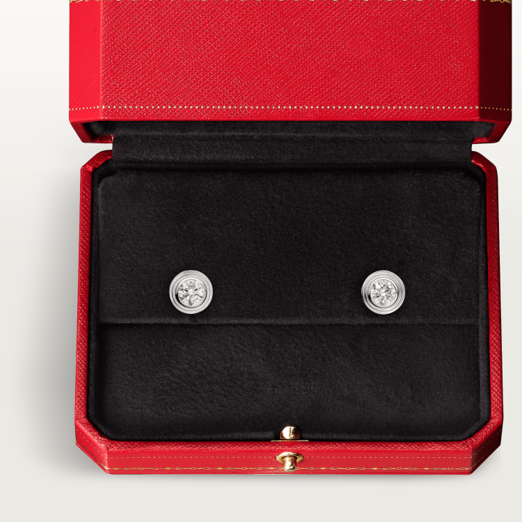 Cartier d'Amour 耳环，超小号款 18K白金