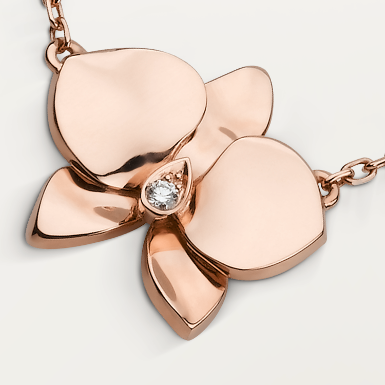 Caresse d’Orchidées par Cartier项链 18K玫瑰金