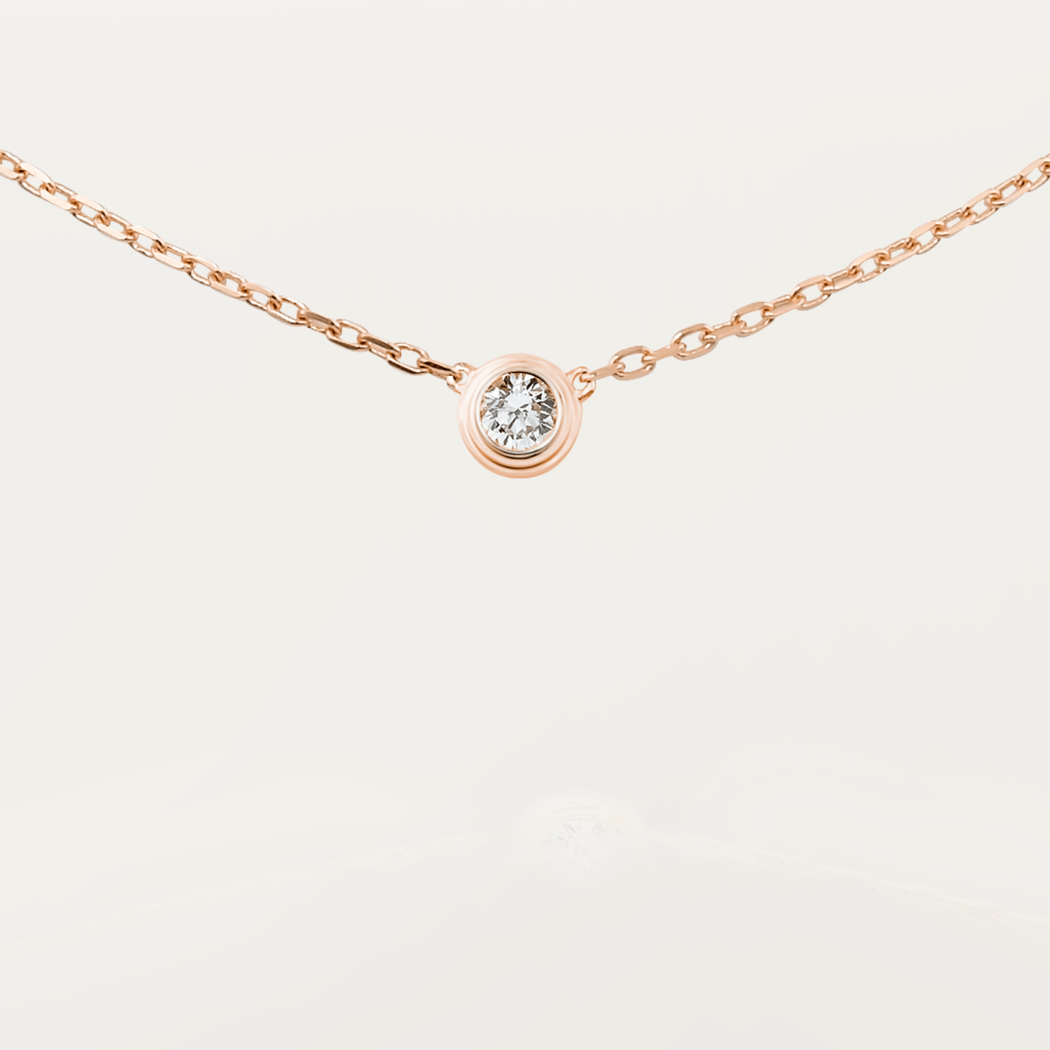 Cartier d'Amour 项链，大号款 18K玫瑰金