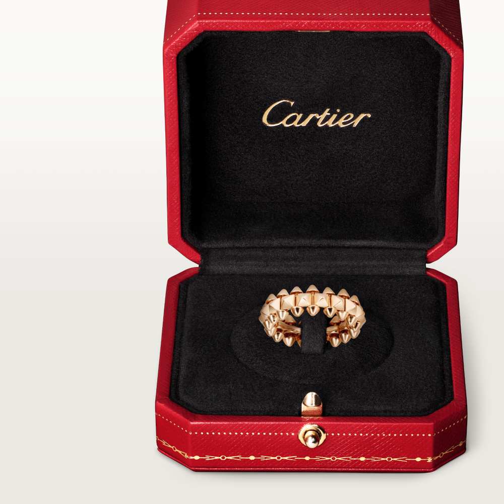 Clash de Cartier戒指，中号款 18K玫瑰金