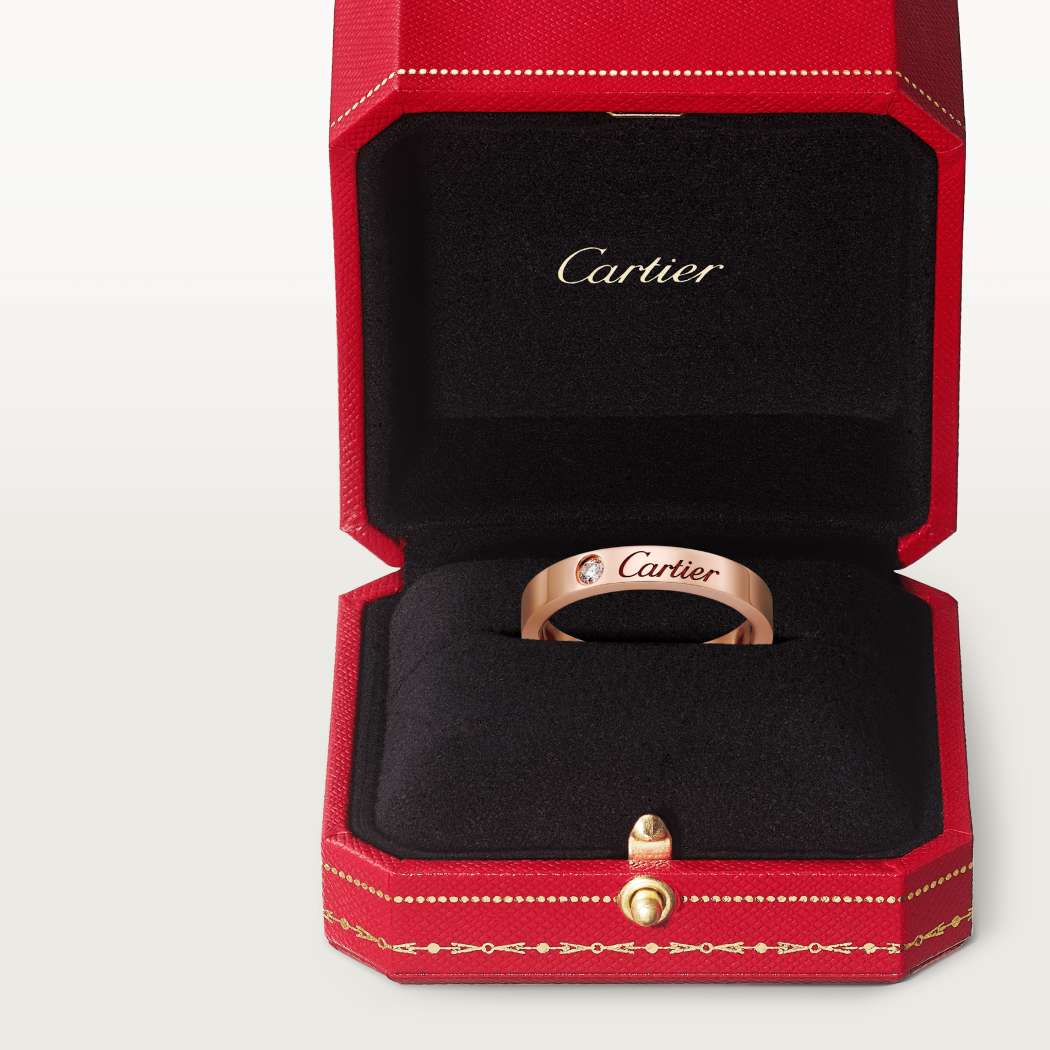 C de Cartier结婚对戒 18K玫瑰金