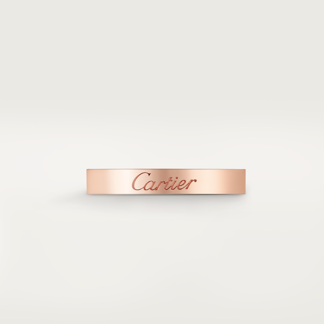 C de Cartier结婚戒指 18K玫瑰金
