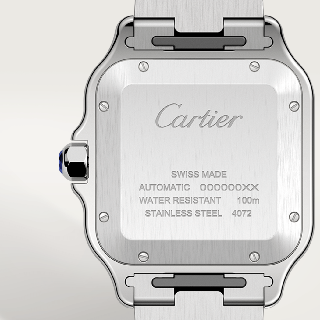 Santos de Cartier腕表 大号 精钢 - 黑色ADLC碳镀层（非晶体类金刚石碳镀层）精钢 自动上链