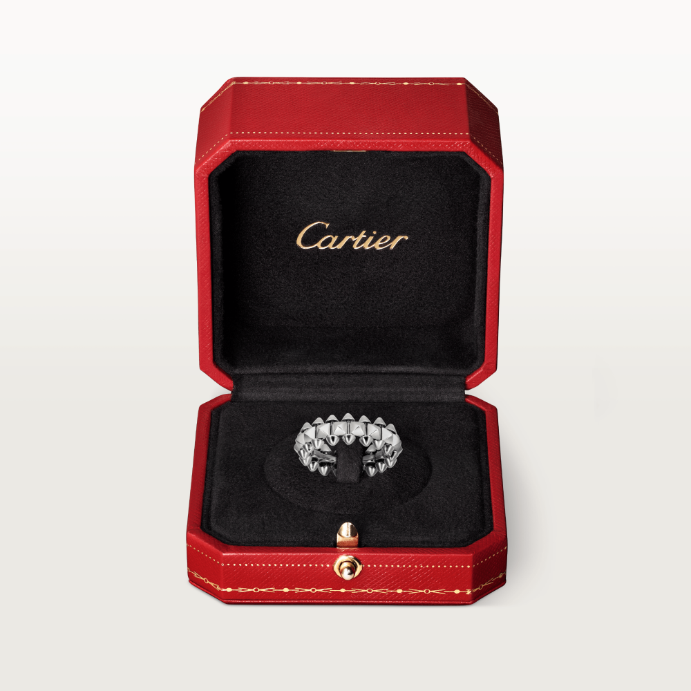 Clash de Cartier戒指，中号款 18K镀铑白金