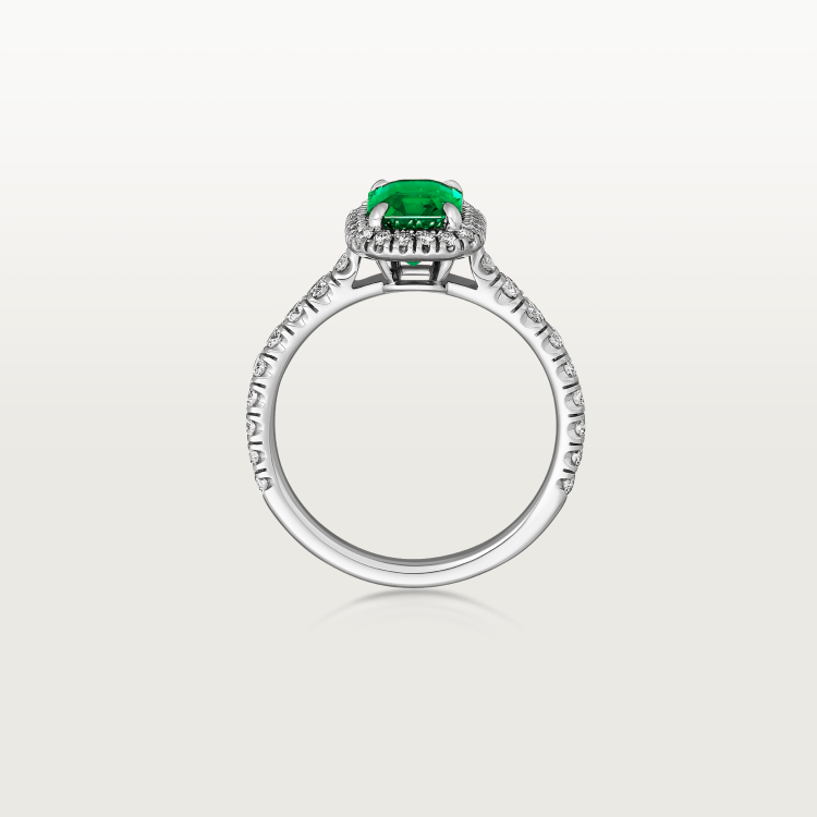 Cartier Destinée戒指，镶嵌彩色宝石 铂金
