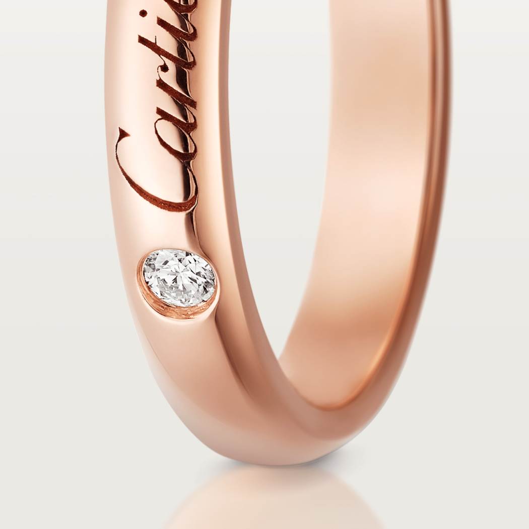 C de Cartier结婚戒指 18K玫瑰金
