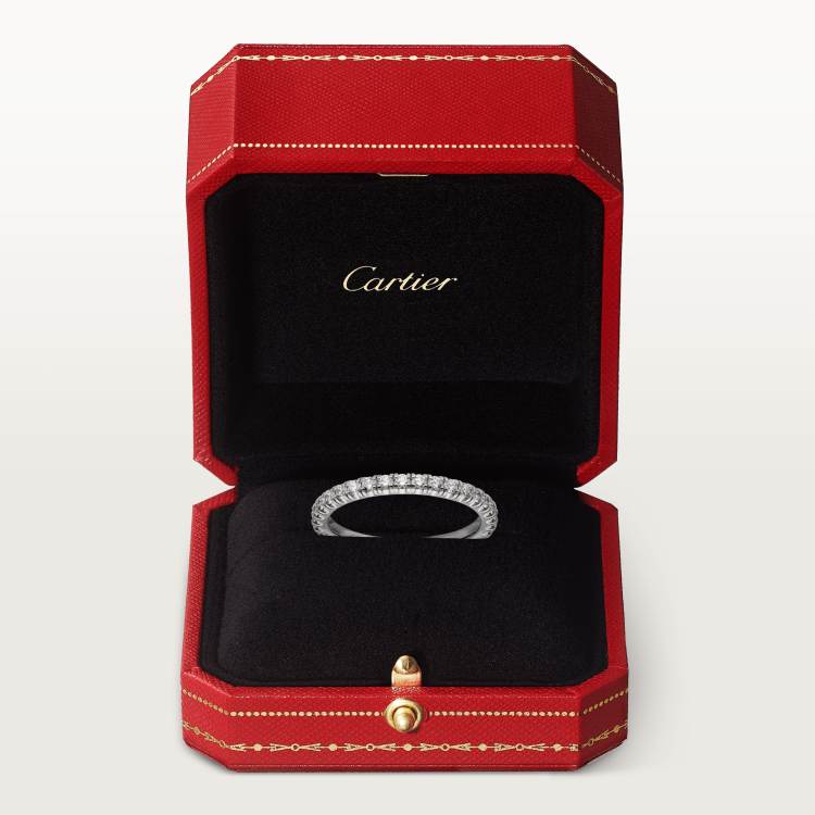 Étincelle de Cartier结婚戒指 18K白金
