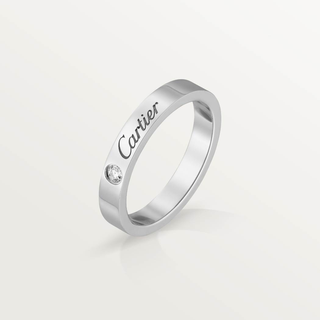 C de Cartier结婚对戒 铂金
