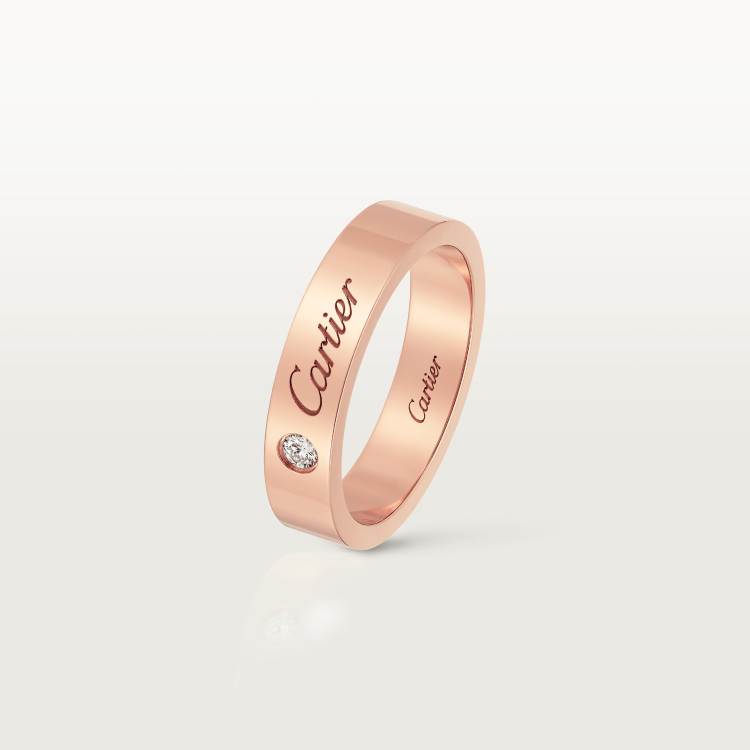 C de Cartier结婚戒指 18K玫瑰金