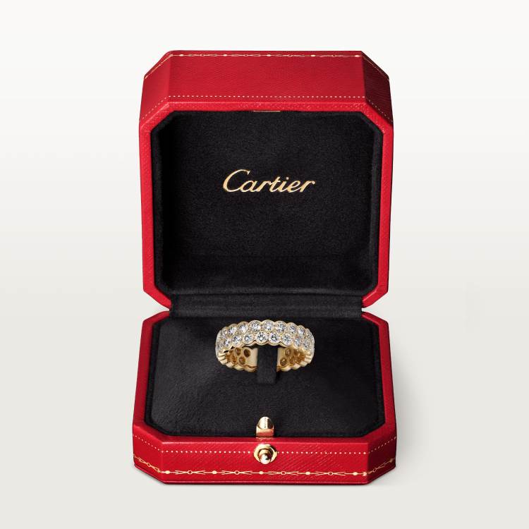 Broderie de Cartier结婚对戒 18K黄金