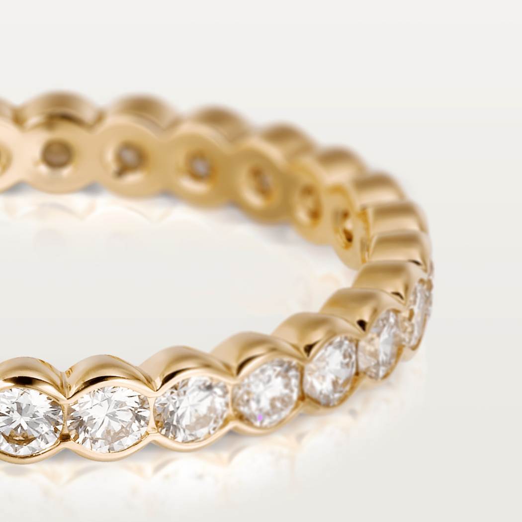 Broderie de Cartier结婚对戒 18K黄金