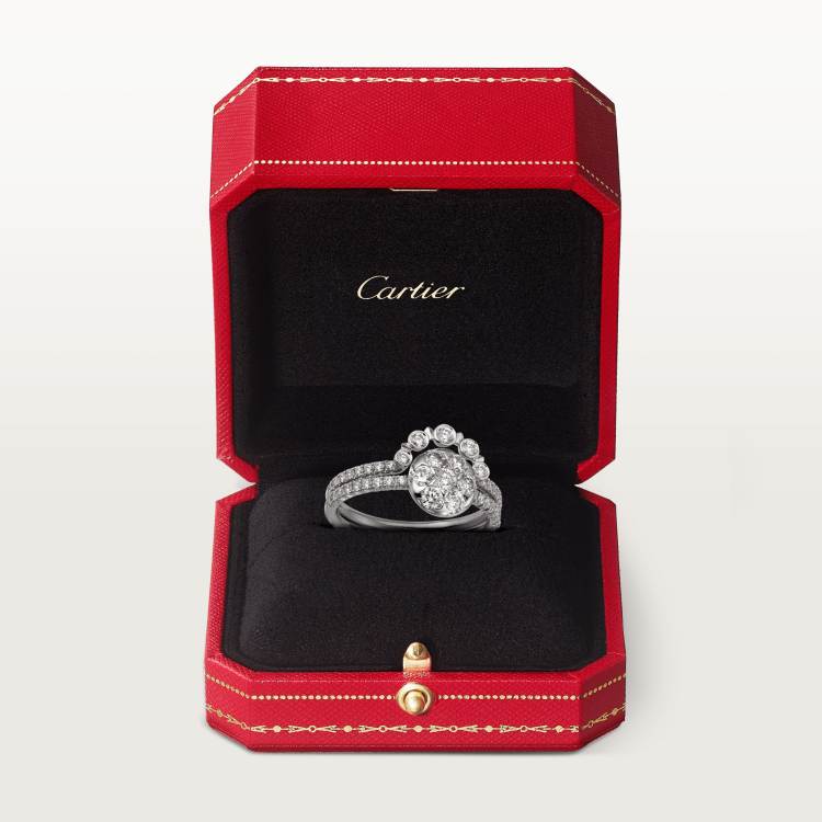 Etincelle de Cartier戒指 18K白金