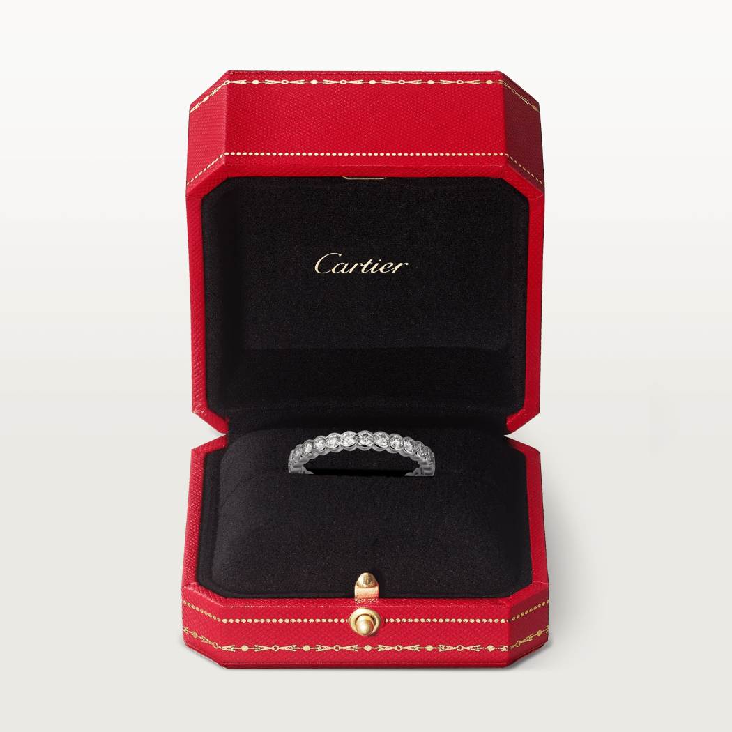 Broderie de Cartier结婚对戒 18K白金