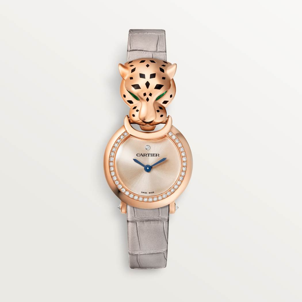 La Panthère de Cartier 腕表 中号款 18K玫瑰金 石英