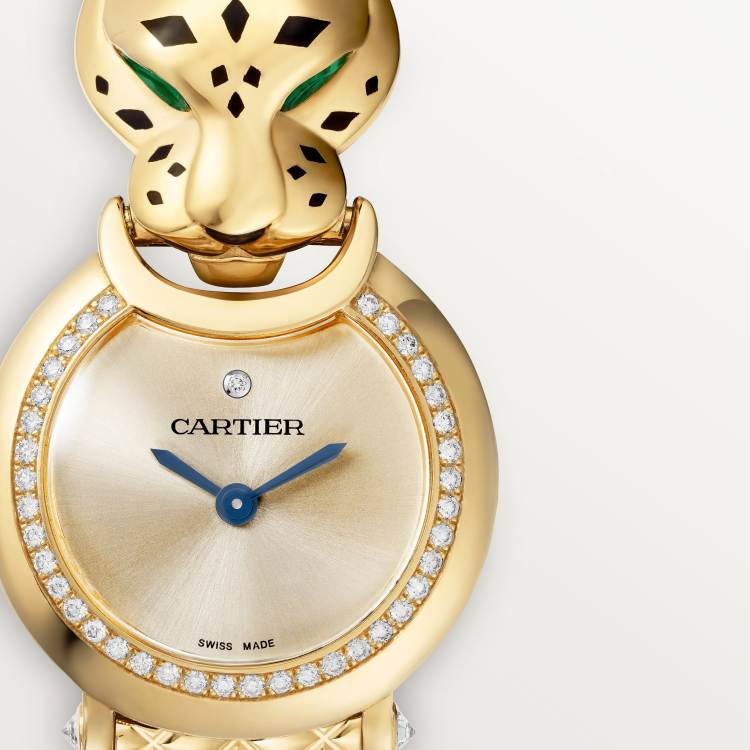 La Panthère de Cartier 腕表 中号款 18K黄金 石英