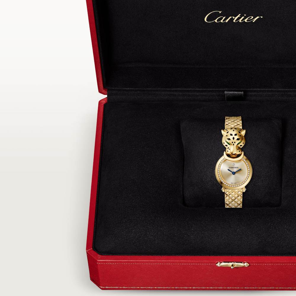 La Panthère de Cartier 腕表 中号款 18K黄金 石英