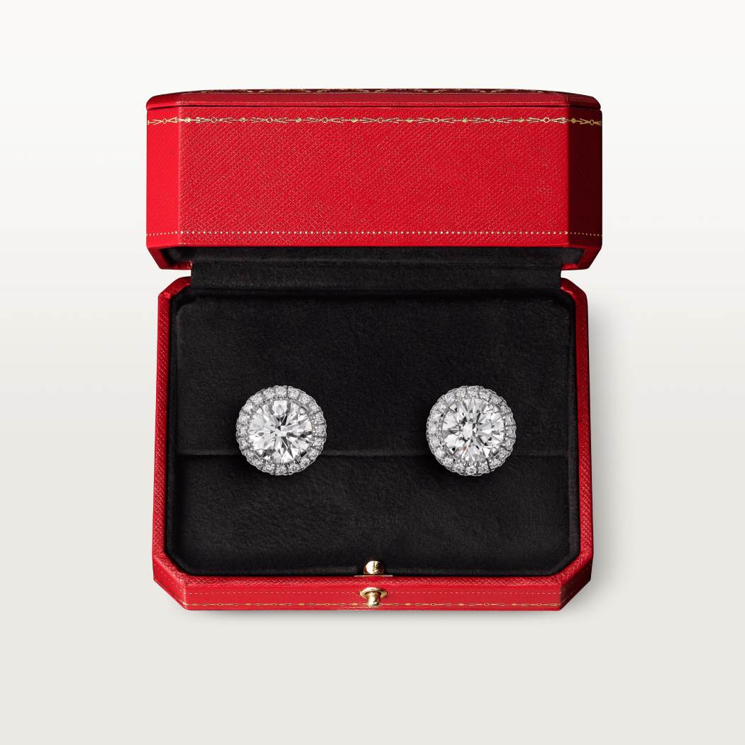 Cartier Destinée耳环 18K白金
