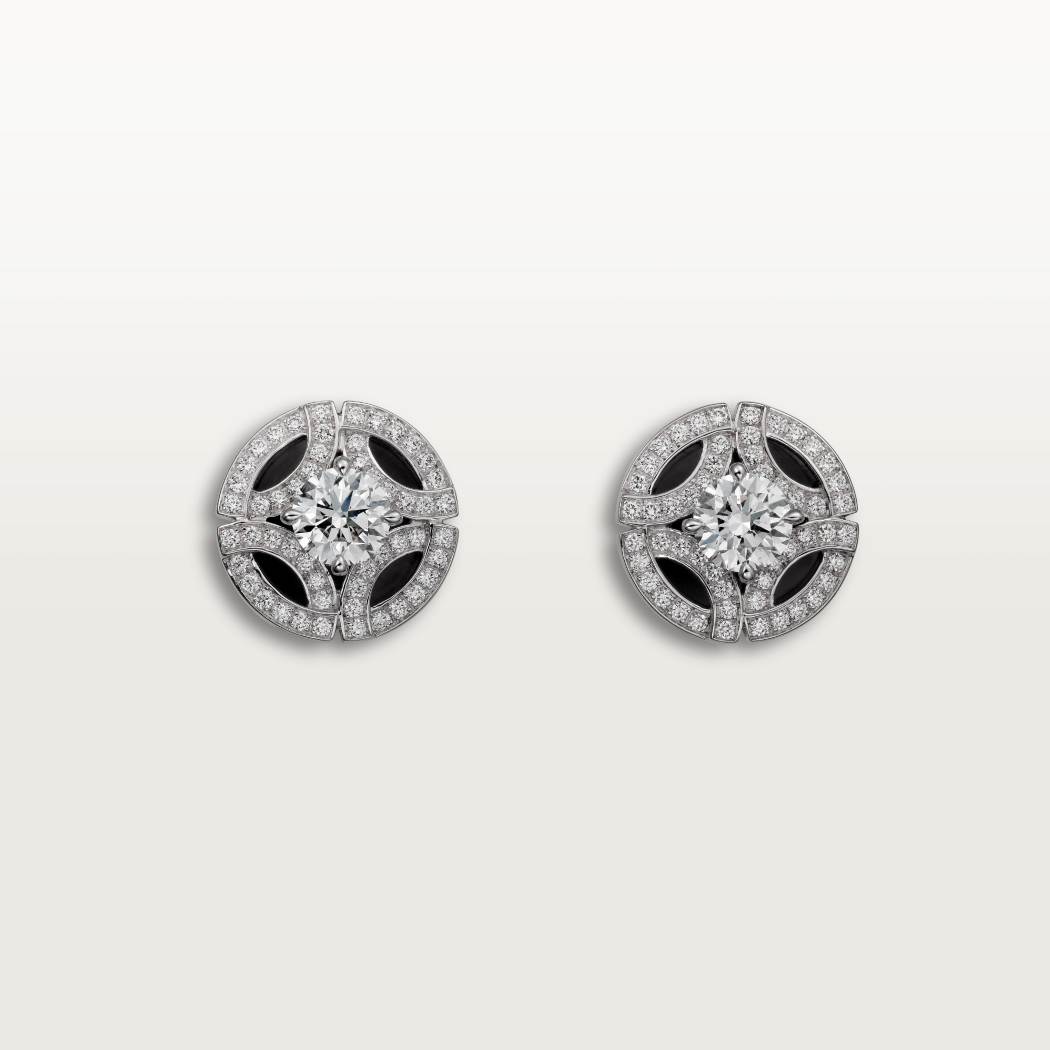 Galanterie de Cartier耳环 18K白金
