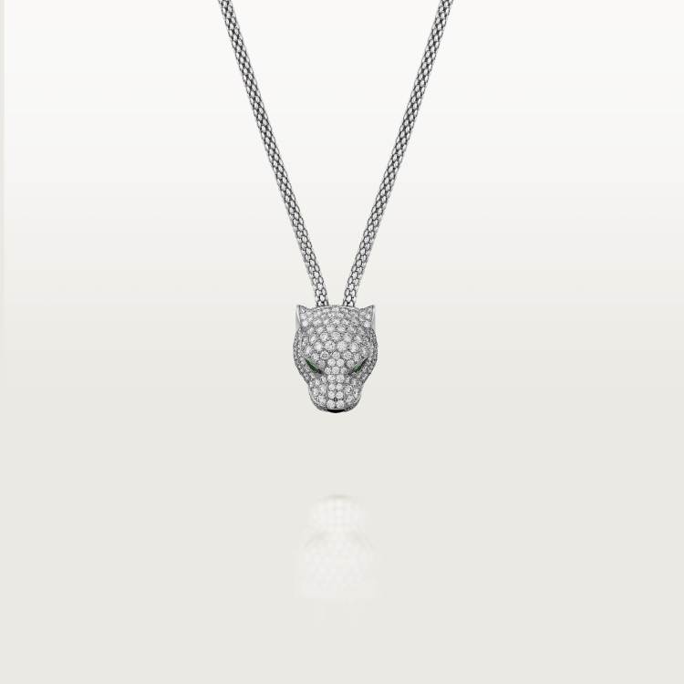 N7408238 - Panthère de Cartier卡地亚猎豹项链18K白金- 白金，钻石 