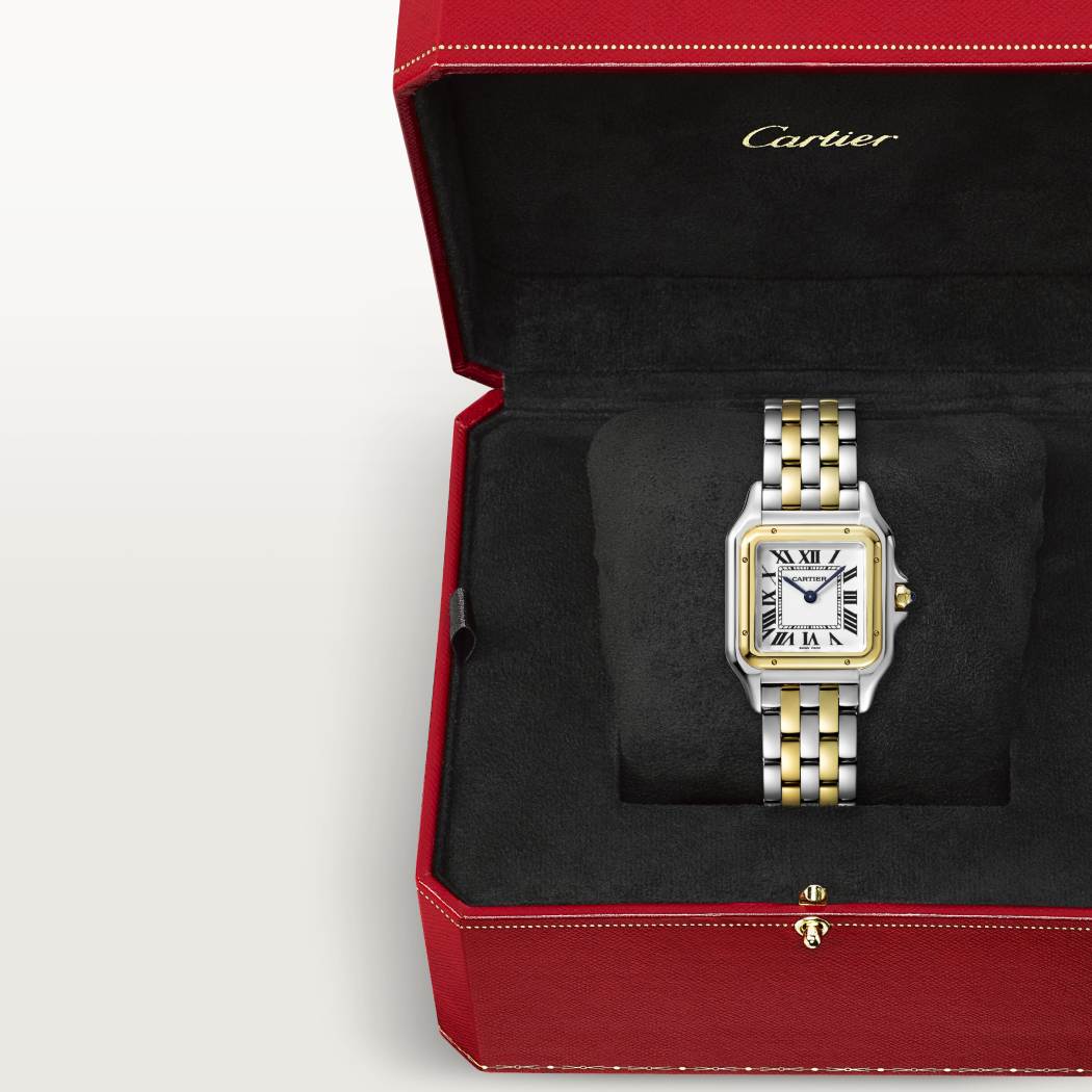 Panthère de Cartier腕表 中号款 K金 - 精钢色 石英