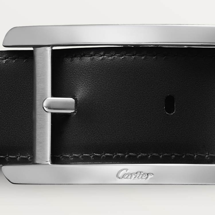 Tank de Cartier皮带 黑色 牛皮