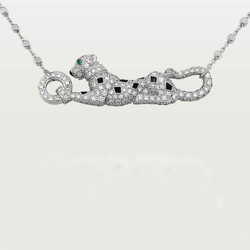 Panthère de Cartier卡地亚猎豹项链 18K白金