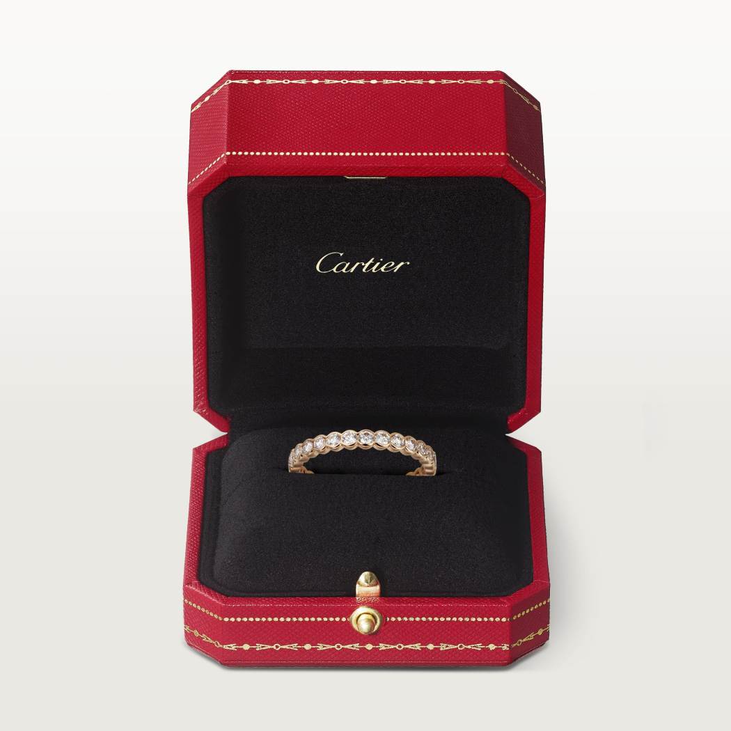 Broderie de Cartier结婚戒指 18K玫瑰金