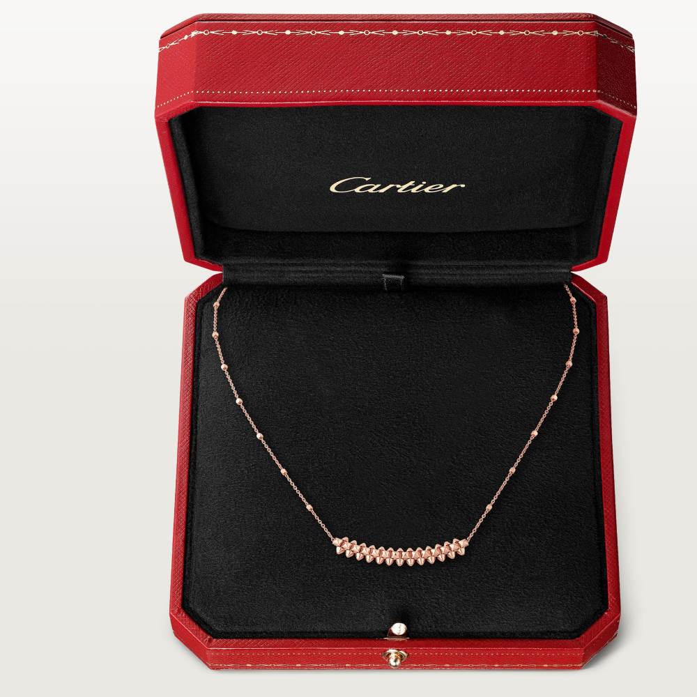 Clash de Cartier项链，小号款 18K玫瑰金