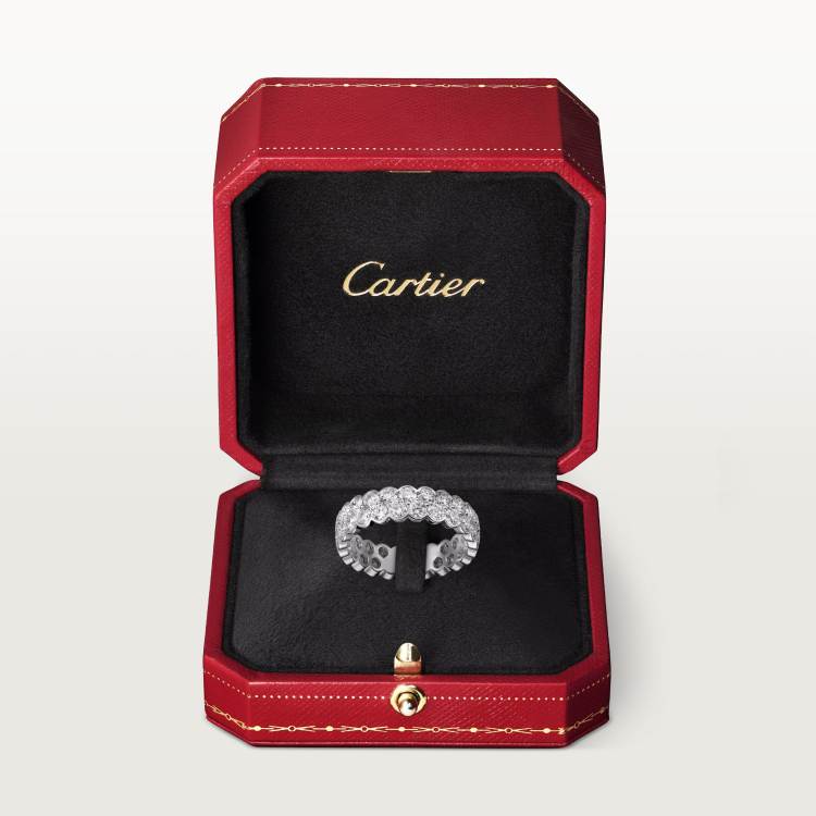Broderie de Cartier结婚戒指 18K白金
