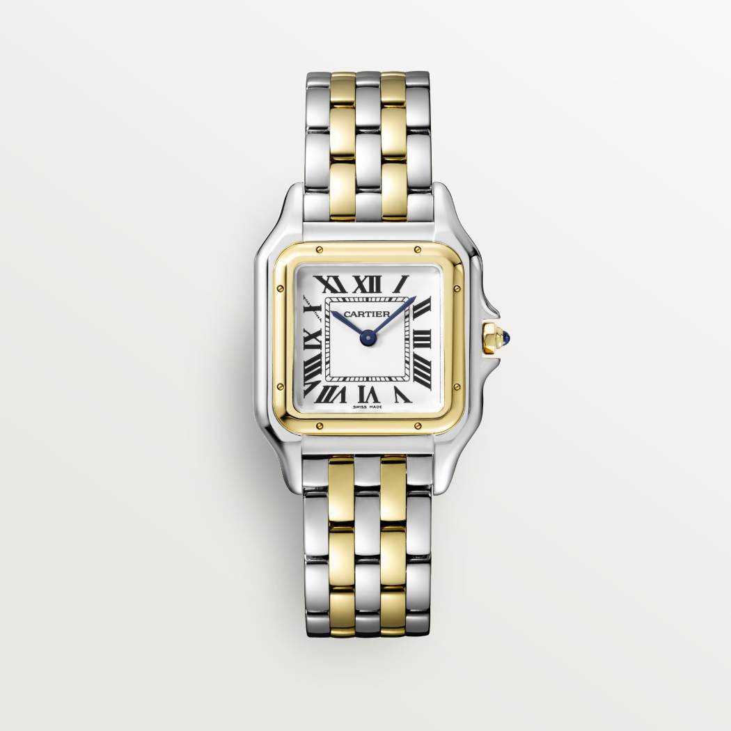 Panthère de Cartier腕表 中号款 K金 - 精钢色 石英