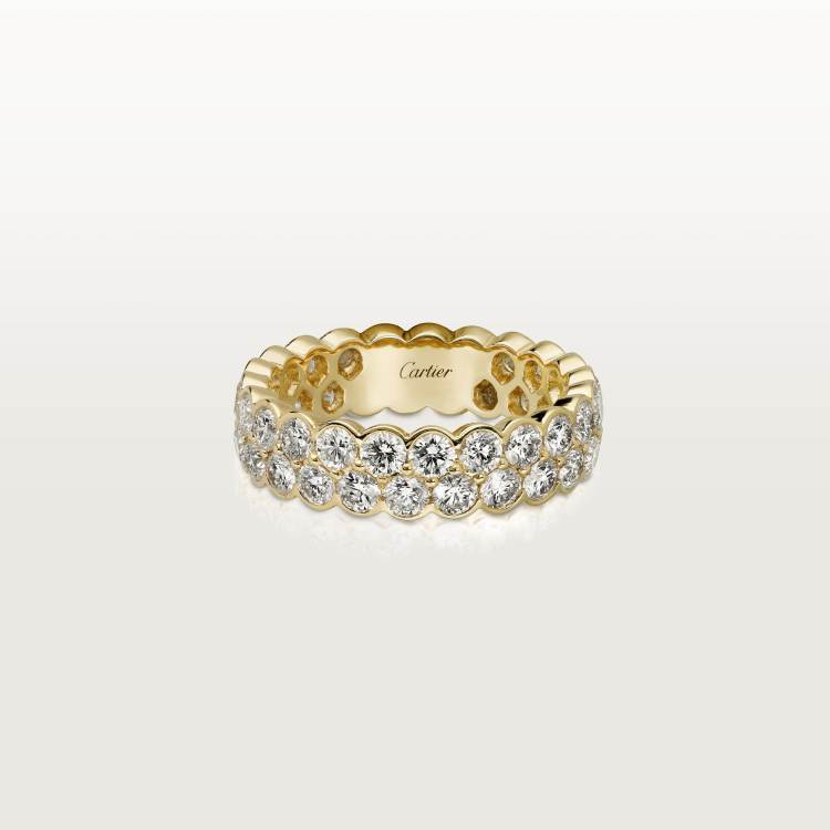 Broderie de Cartier结婚戒指 18K黄金